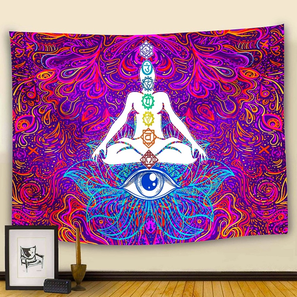 Seven Chakra Tapestry Wall Hanging